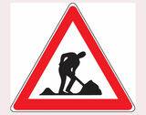 Verkehrszeichen Baustelle
