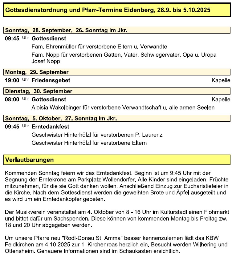 Pfarre Eidenberg 20250927