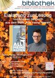 Einladung zur Lesung mit Andreas Jungwirth in Eidenberg