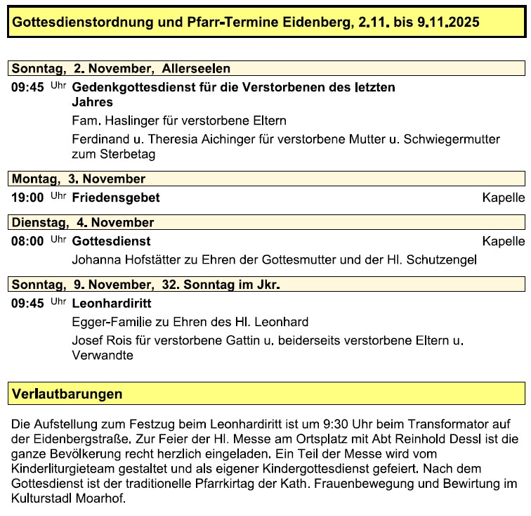 Pfarre Eidenberg 20251102