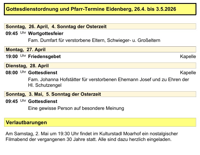 Pfarre Eidenberg 20260425