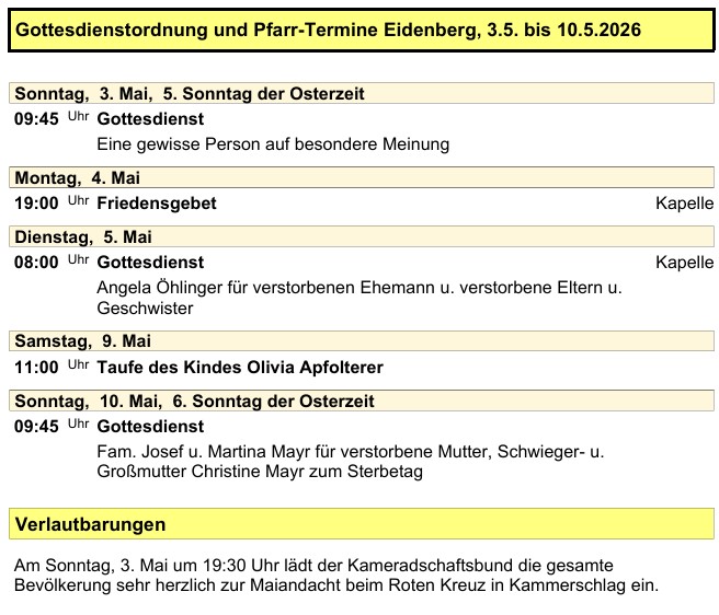 Pfarre Eidenberg 20260502 01