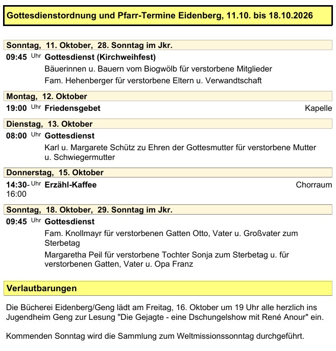 Pfarre Eidenberg 20261010