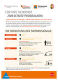 Zivilschutz Probealarm 2026