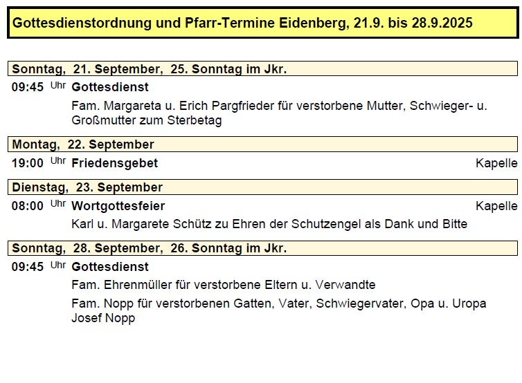 Pfarre Eidenberg 20250921